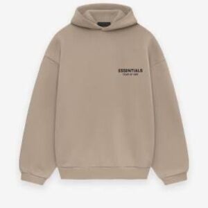 Essentials Tan Sweatshirt Hoodie Casual New without tags, size small